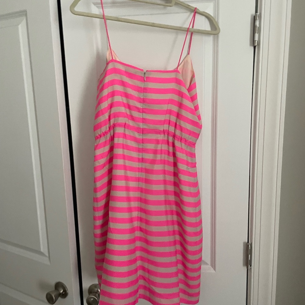 J. Crew favorite! Neon stripe spaghetti strap dress - Picture 2 of 2